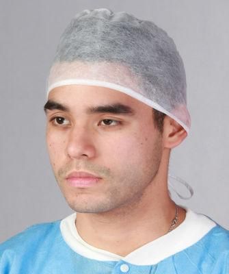 Hospital Doctor Cap Disposable PP Non Woven Balaclava Cap / Ninja Hood, with Elastic Band