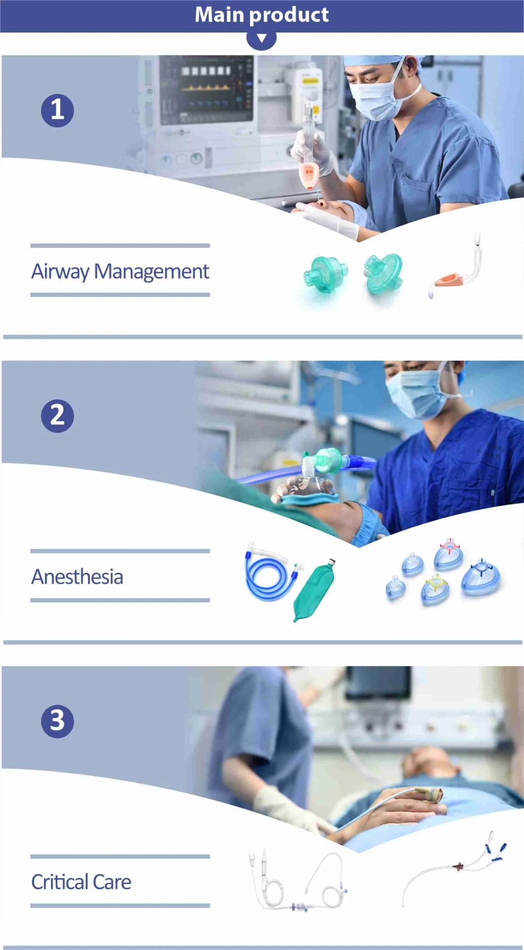 China Factory Hisern Medical Disposable Corrugated Anesthesia Circuit