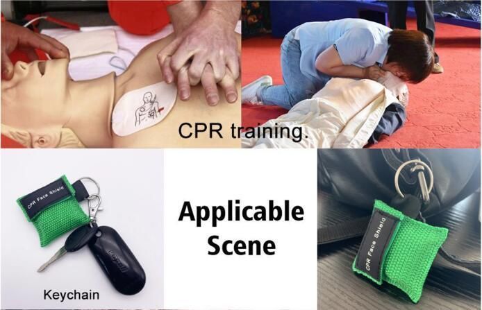 Keychain CPR Face Shield First Aid Training Resuscitation Products Medical Supplies