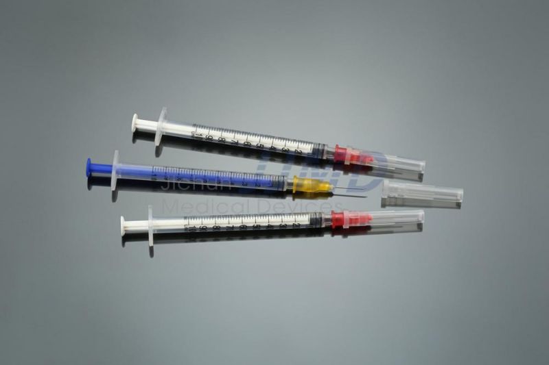 Insulin Syringe CE ISO Approved Orange Cap 0.3ml 0.5ml 1ml Medical Disposable Insulin Syringe