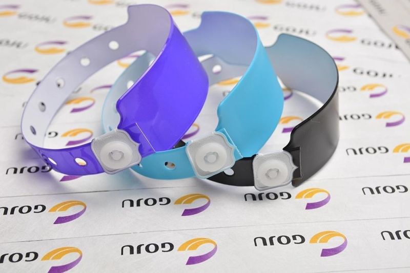 2021 Hot Sell Custom PVC/Vinyl ID Wristbands for Sport