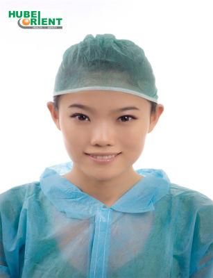 OEM Disposable Non Irritating SMS Non Woven Nurse Cap with Ties