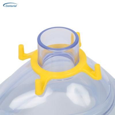 Factory Made Safety Hospital PVC Anesthesia Mask for Adult