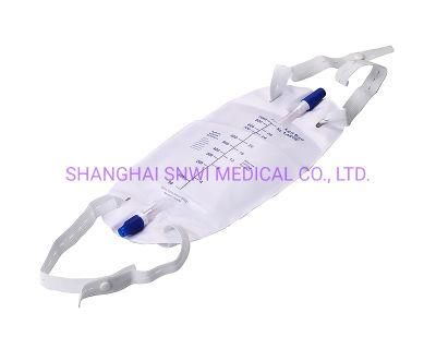 High Quality Medical Disposable Sterile 500ml 1000ml Urine Leg Bag with Belt