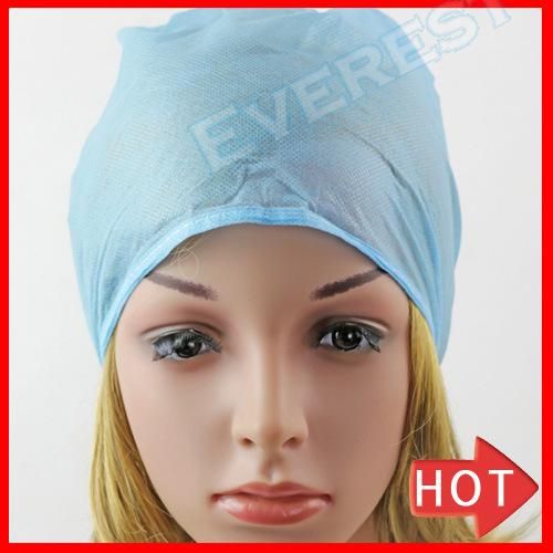 21 Inches Disposable Crimp Hairnet Cap with Double Elastic