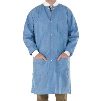 Waterproof Disposable Nonwoven Lab Coat for Doctor One Time Use Lab Coats