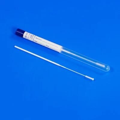 Quality Assurance Sterile Test Tube Microbi Sample Flock Swab and Tube Nasal Swab