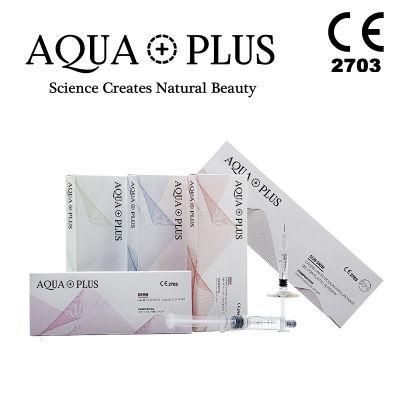 Aqua Plus Cross Linked Injectable Hyaluronic Acid Dermal Filler 2ml Injection for Cheek