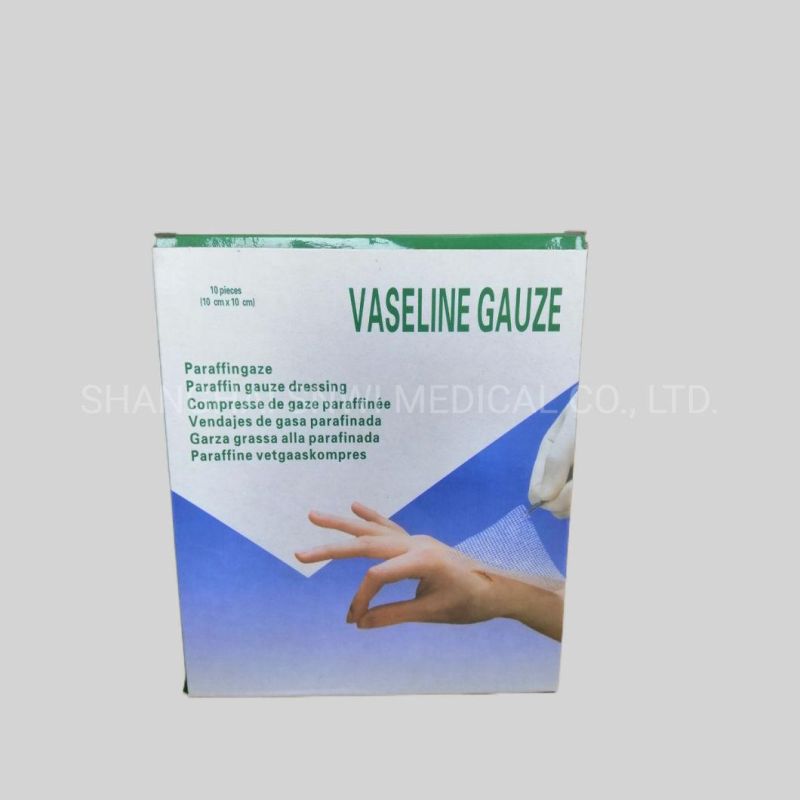 China Medical Sterile Disposable Medical Paraffin Vaseline Gauze with Factory Price