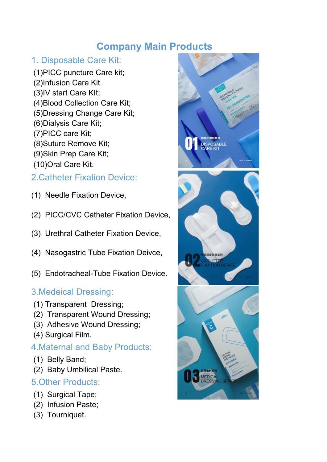 Medical Sterile Waterproof Transparent Film Dressing