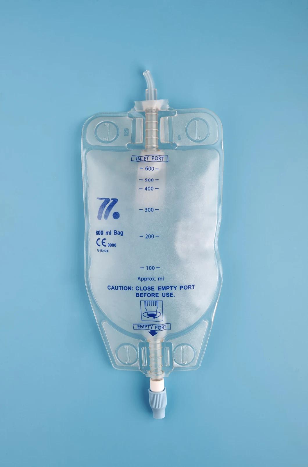 Medical Urine Drainage Bag with Valve Both Economic Luxury Style Available