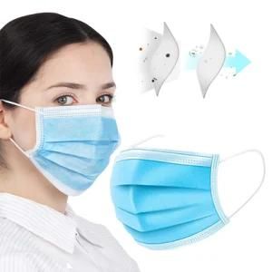 High Quality Certificate Three Layers Non-Woven 100% Polypropylene Medical Melt Blown Fabric Bfe 99% Medical Surgical Face Mask