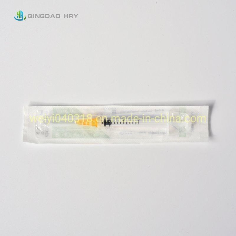 Professional Manufacture of Disposable Auto Disable Syringe Medical Safety Syringe with Strong Production Capacity and Fast Delivery