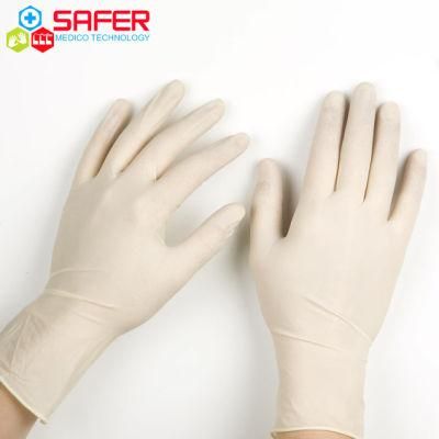 High Grade Natural Rubber Latex Surgical Gloves Medical Gloves Powdered From China