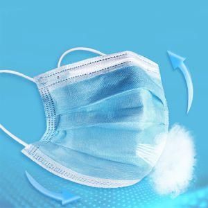 Respirator Disposable Medical Respirator Three-Layer Spot Dust Proof Breathable Adult Hanging Ear Blue Respirator with Ce
