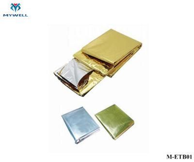 M-Etb01 High Quality Gold Thermal Logo Printing Emergency Blanket Aluminum Foil