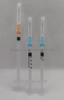 Disposable Medical Instrument Auto-Disable Syringe with Needle 0.5ml