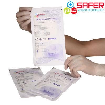 Surgical Gloves Manufacturer Latex Powder and Powder Free with High Quality