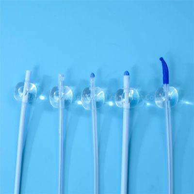 Integrated Flat Balloon Silicone Urinary Catheter with Tiemann Tip, Round Tip, Open Tip, 2 Way, 3 Way Uretheral or Suprapubic Use China Manufacture
