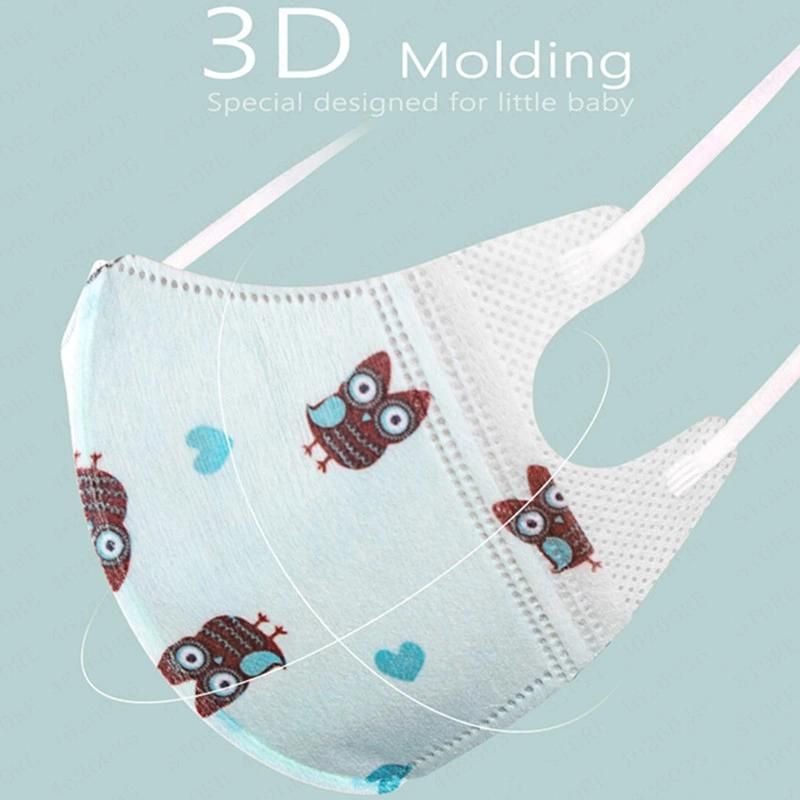 Non-Woven Children Masks for Civilian Personal Protection Three-Dimensional Cute Print Children′s Mask