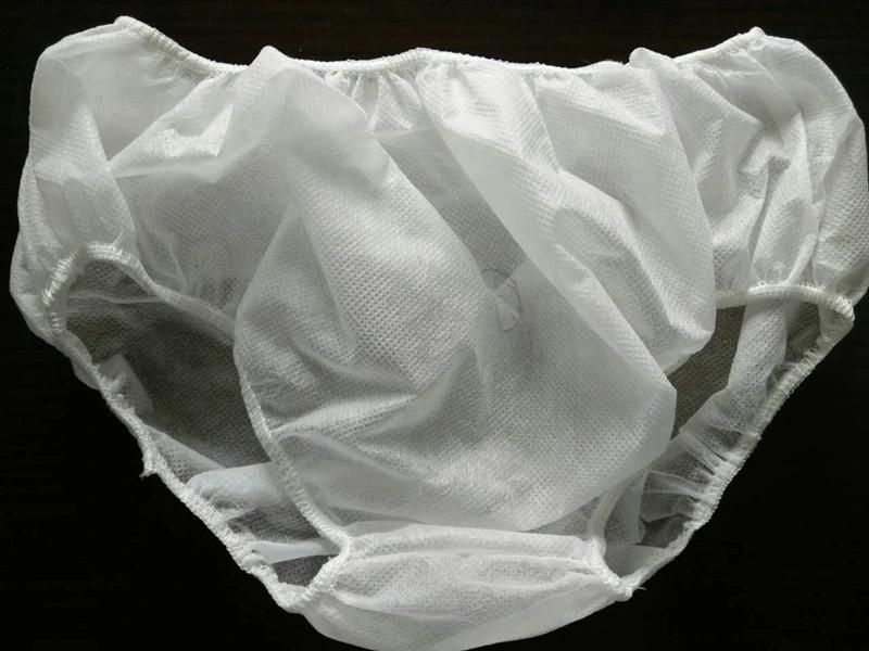 PP Nonwoven Brief White Underwear for Women