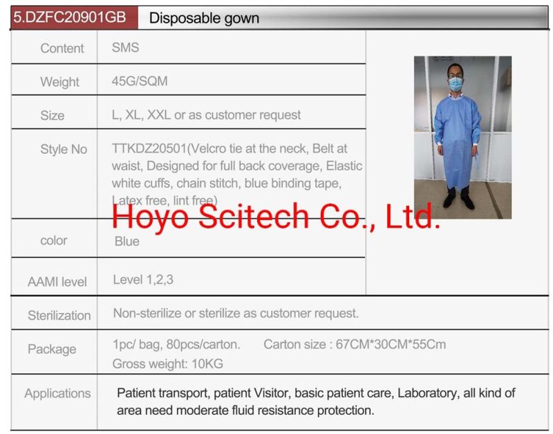 Reusable Surgical Gown Price of Surgical Gowns Operation Gown Surgical