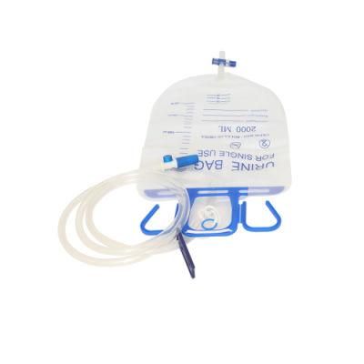 China Wholesale Medical Disposable Urine Bag 2000ml with Valves