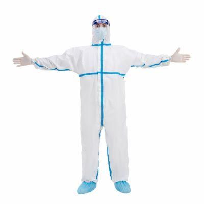 Medical Supply Surgical Gown Safety Wear Type 5/6 Disposable Coverall in China