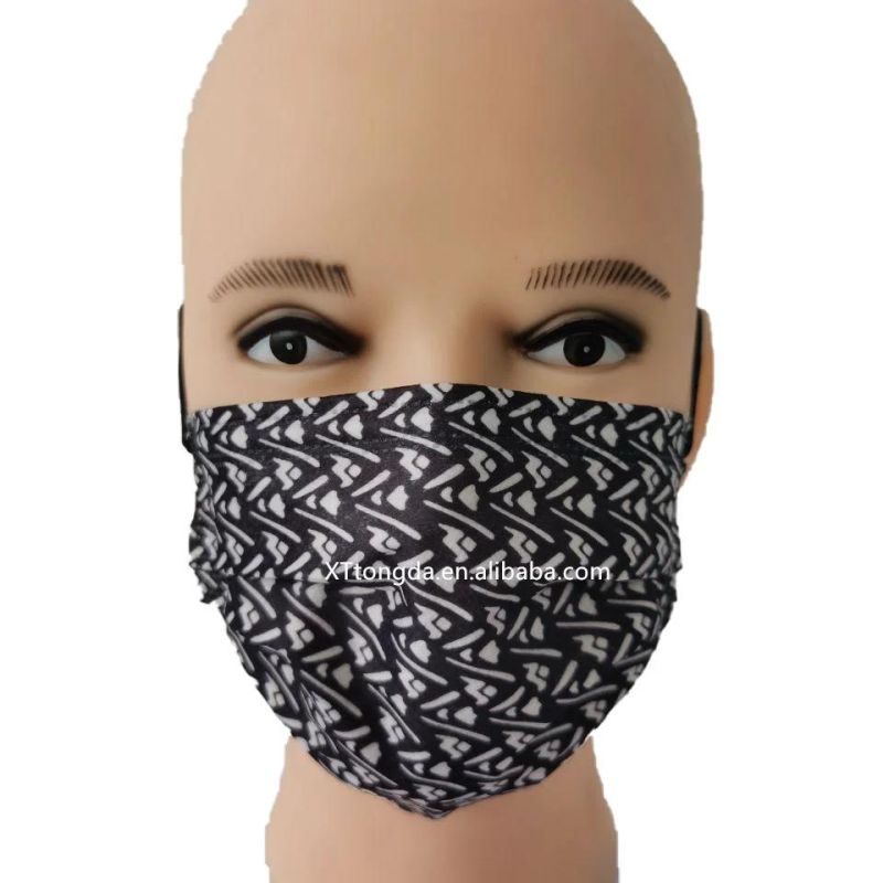 Disposable Dust Custom Logo Fashion Printed Kids Fabric Children Face Mask