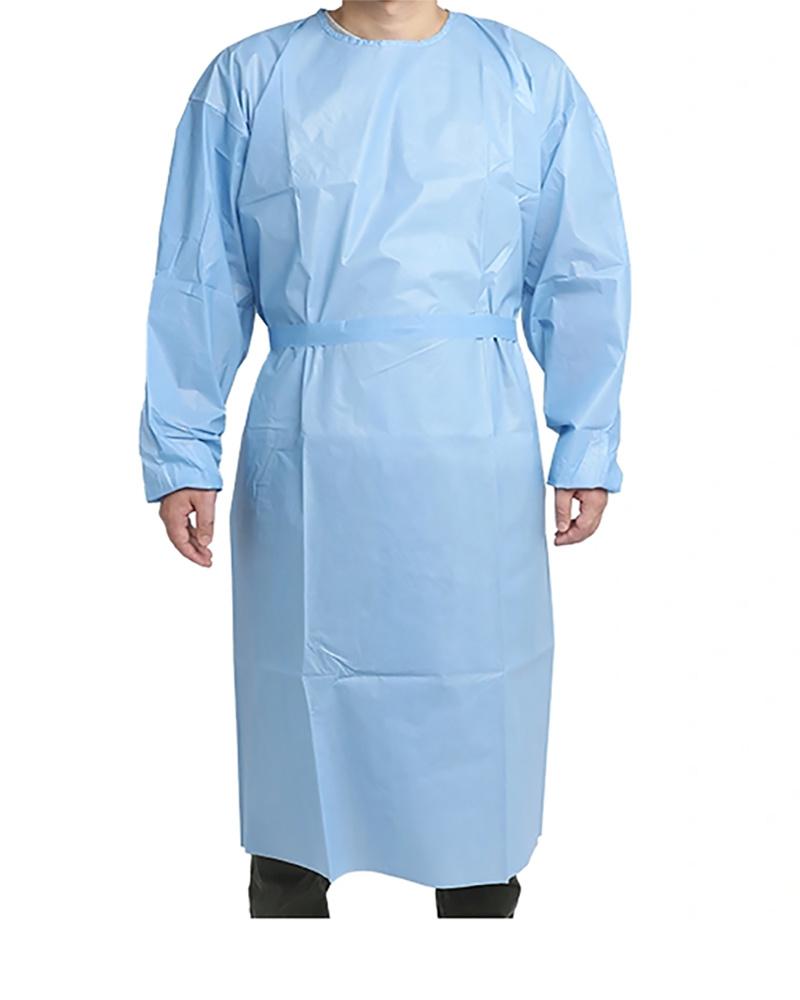 Disposable Isolation Gown Non Sterile with Knitted Cuffs Made in China Protective Clothes