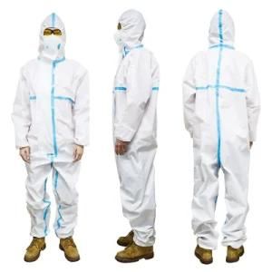 Disposable Medical Protective Suit, Non-Woven Protective Clothing Made in China, PPE Coverall