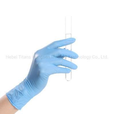 Manufacturer Powder-Free Nitrile Disposable Inspection Gloves for Food Touch