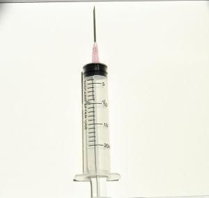 3 Part Disposable Plastic 20ml Syringe with Needle
