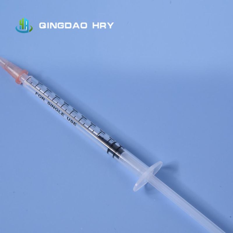 Medical Standard of Disposable Luer/Slip Lock Syringe Injection Syringe with Needle & Safety Needle CE FDA ISO 510K