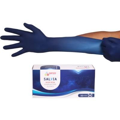 Latex Disposable Gloves High Risk Malaysia Powder Free M 16g