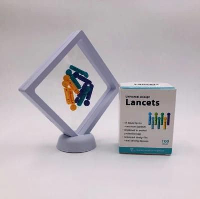 Disposable Sterilie Twist Blood Lancet with safety Cap and Tri-Bevel Nedle Tip