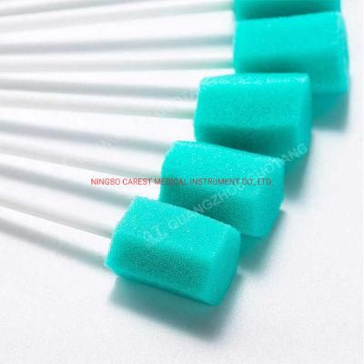 Disposable Oral Sponge Stick Medical Grade Sponge, Food Grade Glue &amp; Stick