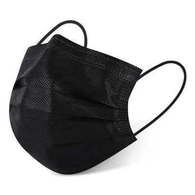 Black Face Mask 3 Ply Non Woven Hospital Disposable Medical Face Mask Manufacturer Supplier