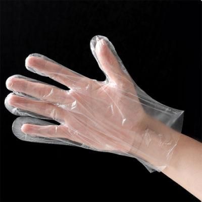 Custom Wholesale Disposable PE Plastic Transparent Polyethylene Gloves