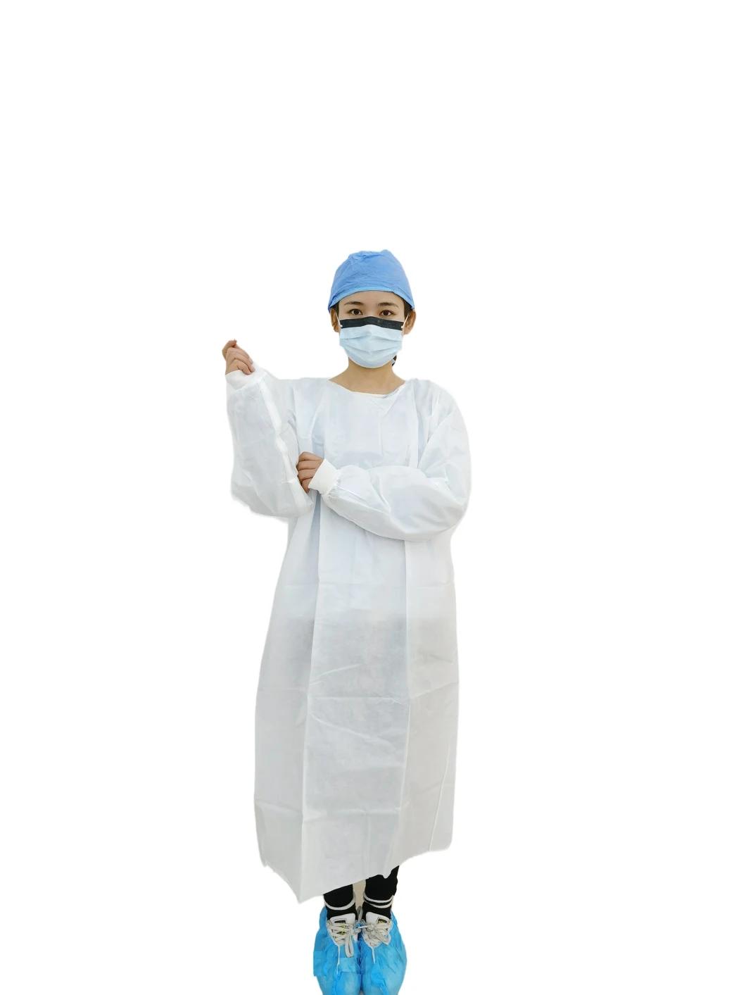 Single Used Non Woven Personal Protecitve Equipment Disposable Gown Against Infective Agents