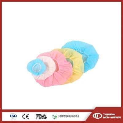 Disposable PP Non Woven Strip Clip Cap Bouffant Head Cover Surgical Doctor Disposable Cap