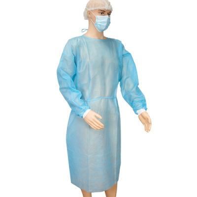 Non Woven Isolation Gowns 30GSM Disposable PP Isolation Gown