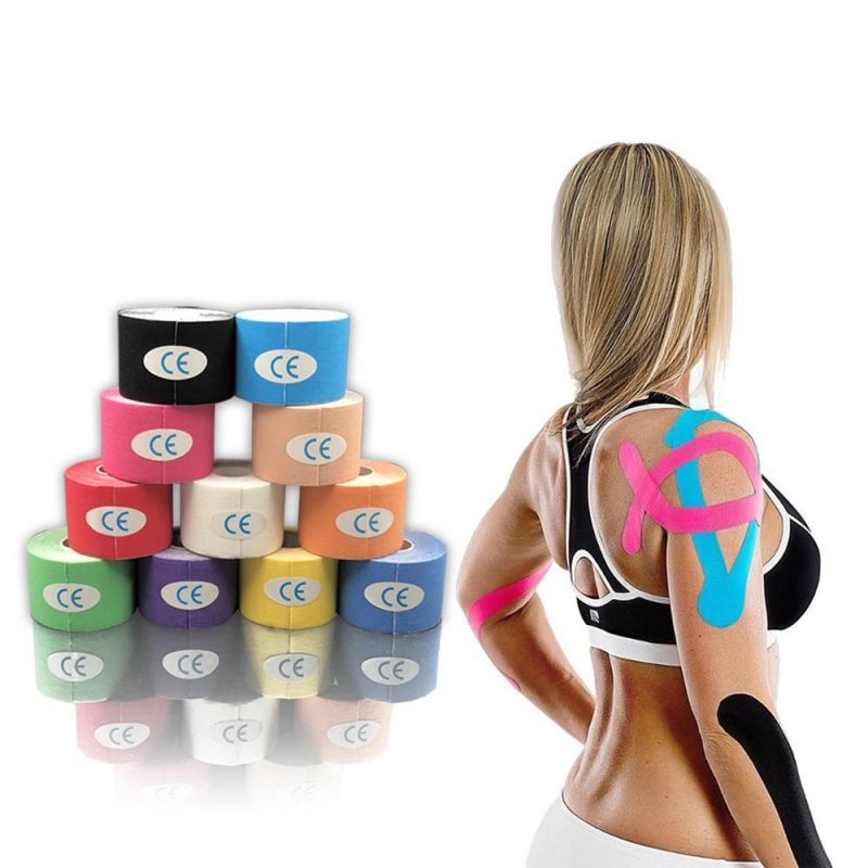 Customized 100% Cotton Sport Athletes Medical Colored Kinesiology Tape