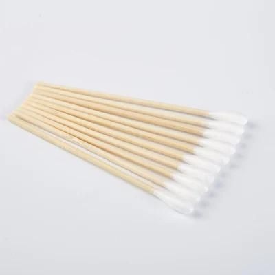 Sterile Cotton Bud High Quality Medical Swabs 6&prime; &prime; Long Wood Handle Sturdy Cotton Applicator Swab