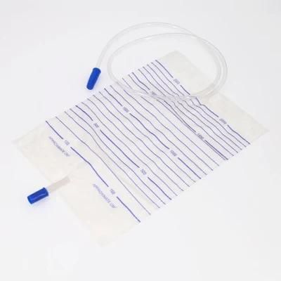 Disposable Medical Supply China High Quality CE/ISO 2000ml Urine Bag with T Valve