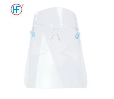 Mdr CE Approved Anti-Dust Clear Plastic Face Shield with Protective Effect Blocking Spatter of Liquid