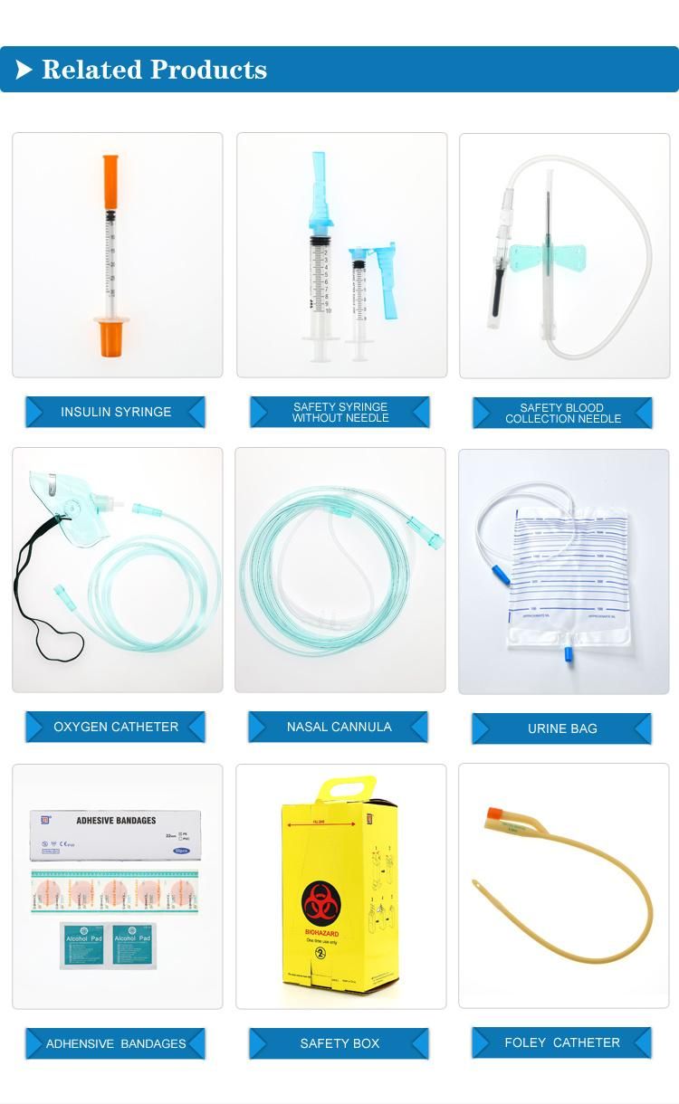 Medical Injection Disposable Syringe with Needle & Safety Needles From Factory, FDA 510K CE&ISO Certificated