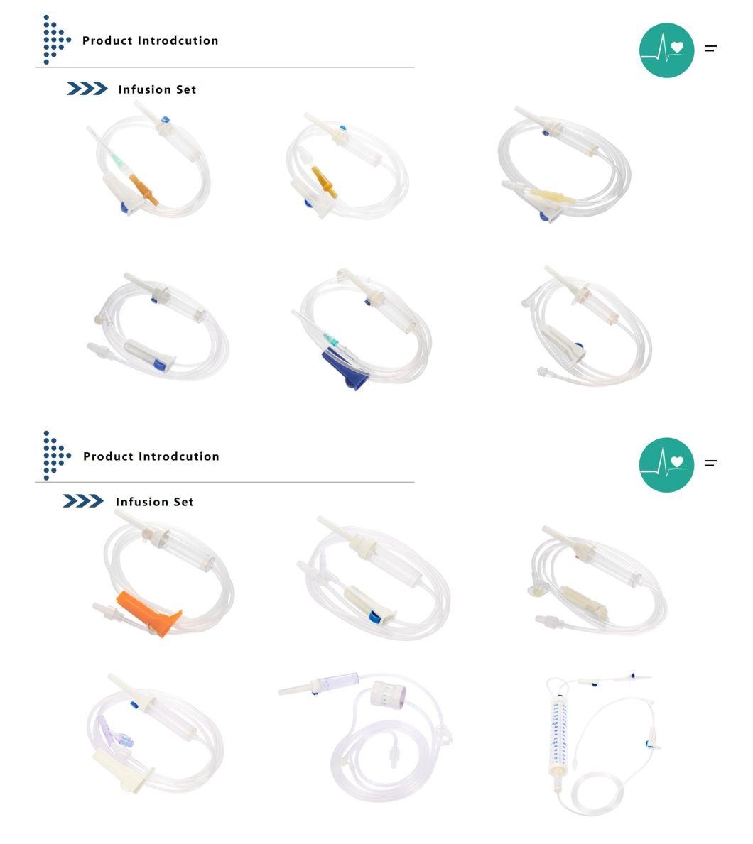 Disposable Infusion Set with Burrette with CE ISO Approved