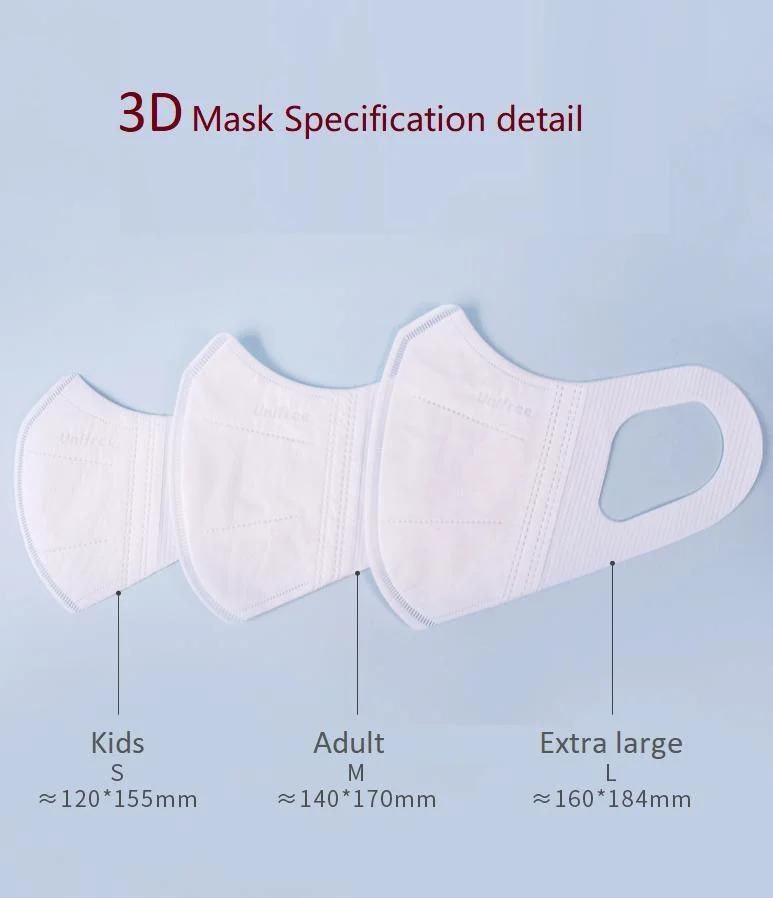 3D Comfortable 3 Ply Ear Loop Face Mask