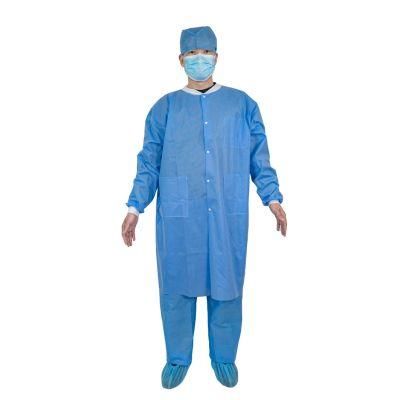 Nonwoven Disposable Lab Coat, Disposable Lab Jacket Coat, SBPP Medical Gown/Coat